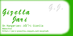 gizella jari business card